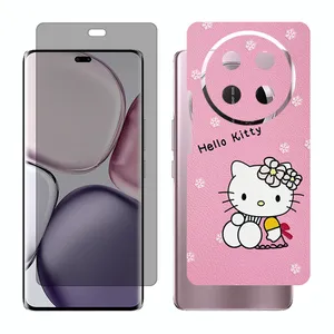 Glass Together model privacy screen protector suitable for Honor X9c mobile phone with back cover sticker