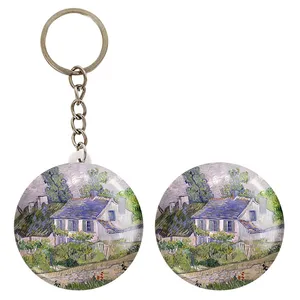 پیکسل خندالو مدل نقاشی خانه ای در اور اثر ونسان ونگوگ کد 25465 به همراه جاکلیدی