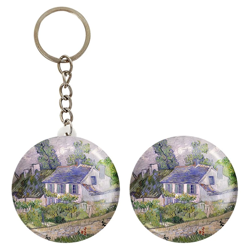 پیکسل خندالو مدل نقاشی خانه ای در اور اثر ونسان ونگوگ کد 25465 به همراه جاکلیدی