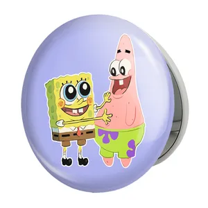 آینه جیبی خندالو طرح باب اسفنجی و پاتریک مدل تاشو کد 24708 