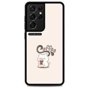 AKAM AMC-WSGS21U-COFFEE-19 Cover For Samsung Galaxy S21 Ultra