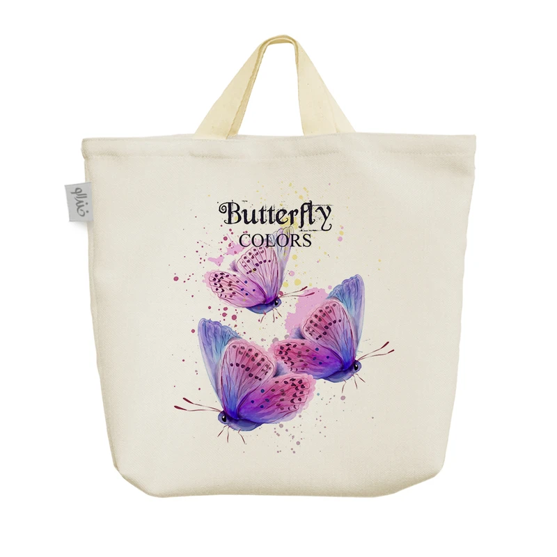 ساک خرید خندالو مدل پروانه butterfly کد H546