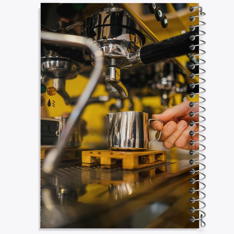 دفتر لیست خرید 50 برگ خندالو طرح باریستا کافه چی کد F1521