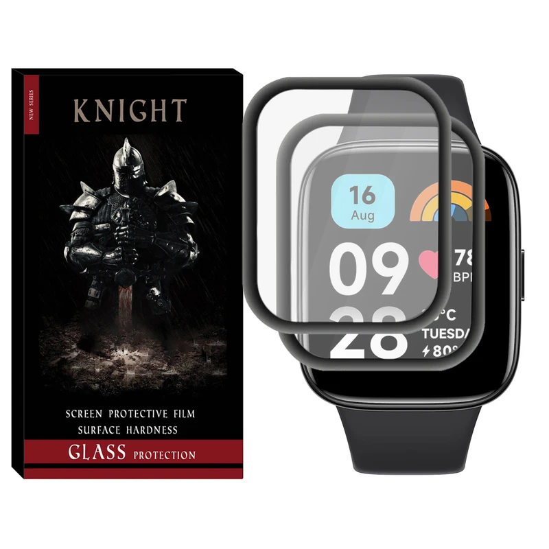 محافظ صفحه نمایش نانو نایت مدل Pmma-KT مناسب برای ساعت هوشمند شیائومی Redmi Watch 3 / Watch 3 Active بسته دو عددی