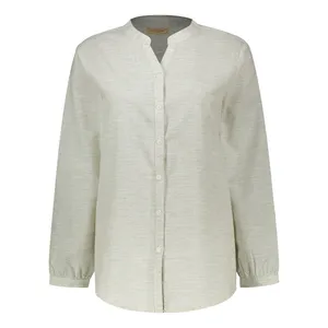 شومیز آستین بلند یقه ایستاده زنانه پاتن جامه مدل 04F4643