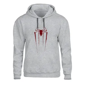 هودی مردانه مدل  عنکبوت کد 38 Z رنگ طوسی