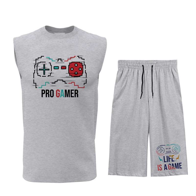 ست تاپ و شلوارک مردانه مدل G085G