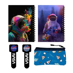 بسته لوازم تحریر مدل فضانورد کد 18 مجموعه 5 عددی