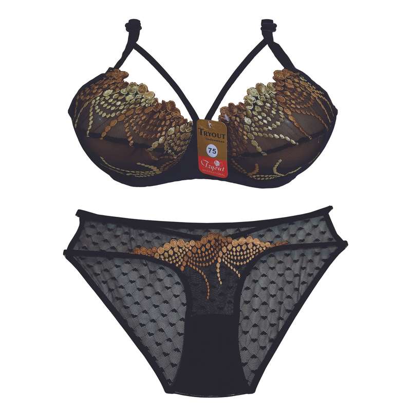 ست شورت و سوتین زنانه تریوت مدل قلب