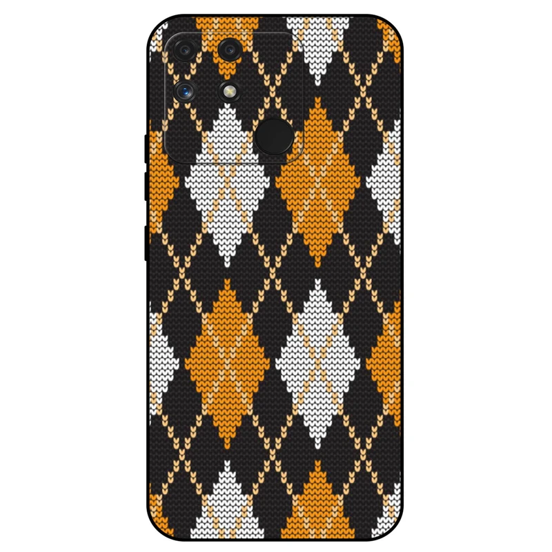 کاور مگافون طرح بافت مدل 8104 مناسب برای گوشی موبایل ریلمی Narzo 50A