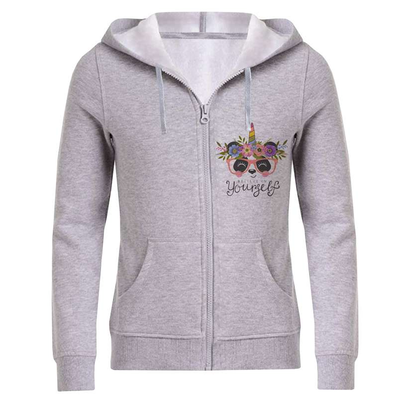 سویشرت زنانه مدل تک شاخ F169