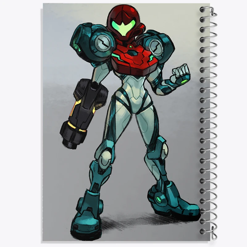 دفتر نقاشی 50 برگ خندالو طرح بازی متروید (Metroid) کد 35622