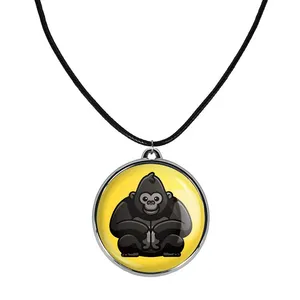 گردنبند خندالو مدل حیوانات بامزه گوریل کد 2819828199