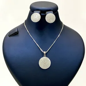 نیم ست نقره زنانه مدل نگین