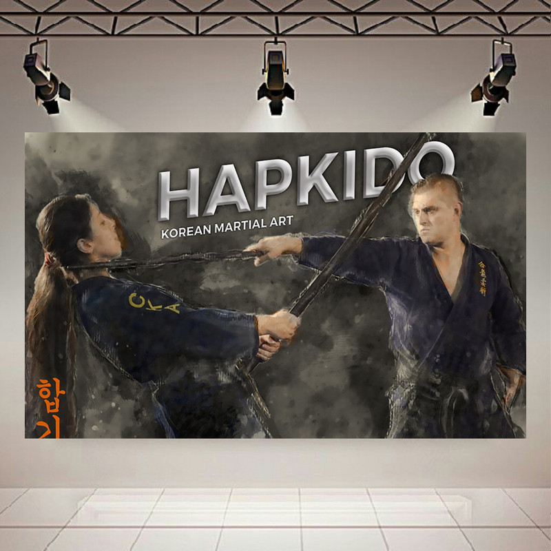 تابلو بوم طرح رزمی مدل هاپ کیدو کد AR6330