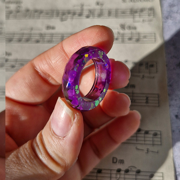 انگشتر دخترانه مدل رزینی کد 8