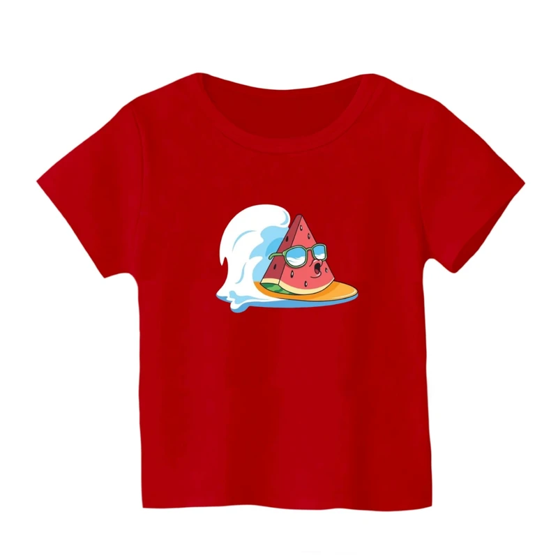 تی شرت آستین کوتاه بچگانه مدل هندوانه یلدایی کد 67