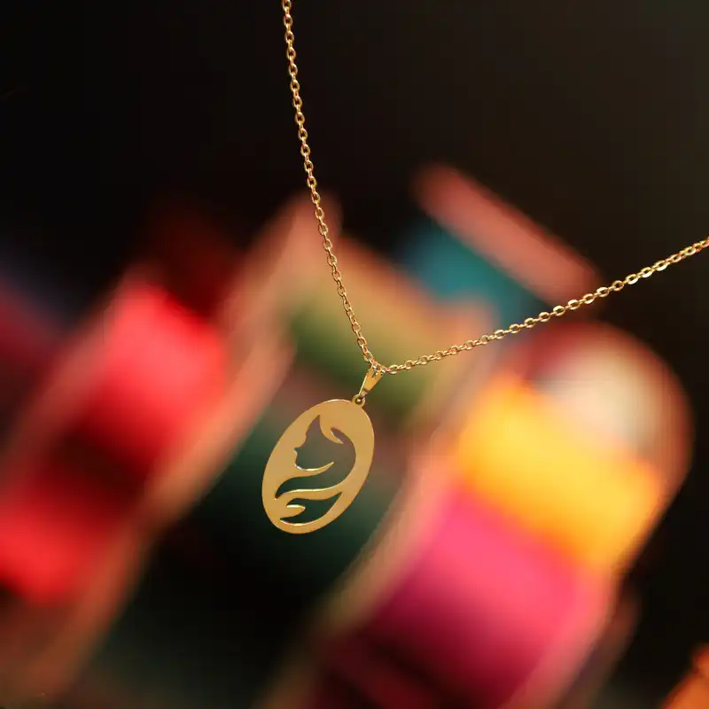 گردنبند طلا 18 عیار زنانه الن نار مدل دختر کد ELN10130