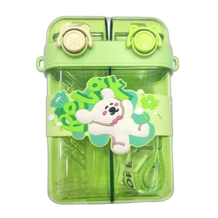 قمقمه کودک مدل دومخزنه خرسی گنجایش 0.65 لیتر