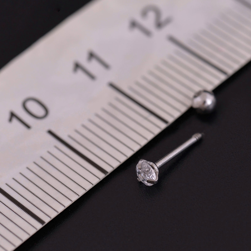 پیرسینگ گوش زنانه مدل نگین دار کد 01