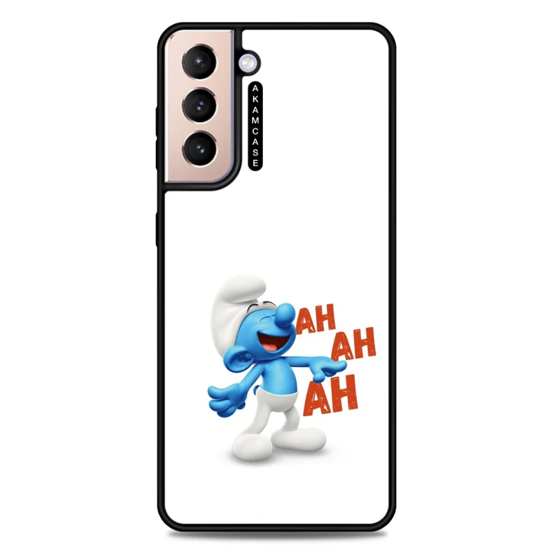 کاور آکام مدل AMC-WSGS21P-SMURFS-5 مناسب برای گوشی موبایل سامسونگ Galaxy S21 Plus
