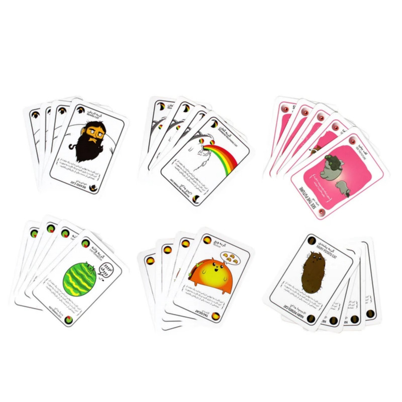 بازی فکری مدل گربه های انفجاری بسته 2 عددی