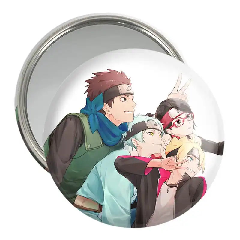 آینه جیبی خندالو مدل بوروتو و دوستان انیمه بوروتو Boruto کد 13156