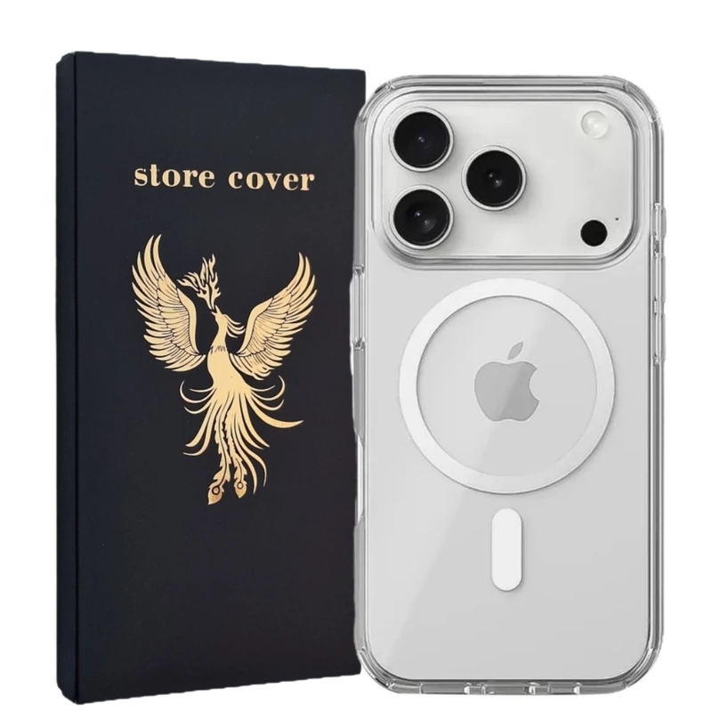 کاور استور کاور طرح مگسیف شفاف مدل iphone17promax مناسب برای گوشی موبایل اپل lphone 17 Pro Max