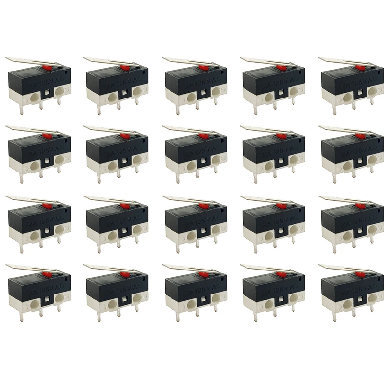 میکرو سوئیچ مدل 2A-125V-KW10 بسته 20 عددی