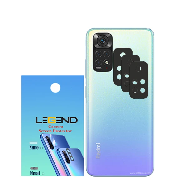 محافظ لنز دوربین مدل LEGEND مناسب برای گوشی موبایل شیائومی Redmi note 11 بسته 3 عددی