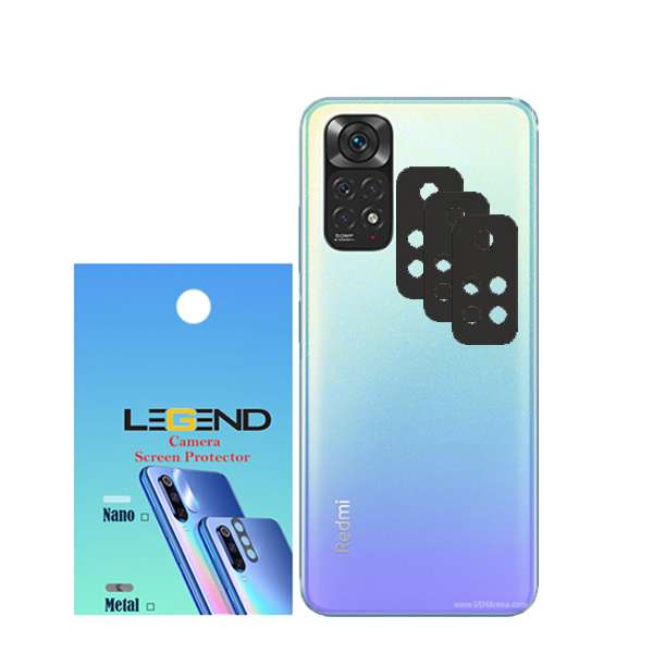 محافظ لنز دوربین مدل LEGEND مناسب برای گوشی موبایل شیائومی Redmi note 11 بسته 3 عددی