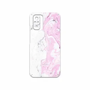 MAHOOT Blanco-Pink-Marble Cover Sticker for Xiaomi Redmi Note 10