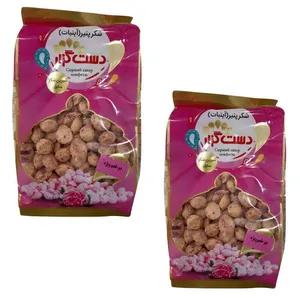 شکر پنیر  دو طعم گل محمدی و زعفران دست گزار - 400 گرم مجموعه 2 عددی