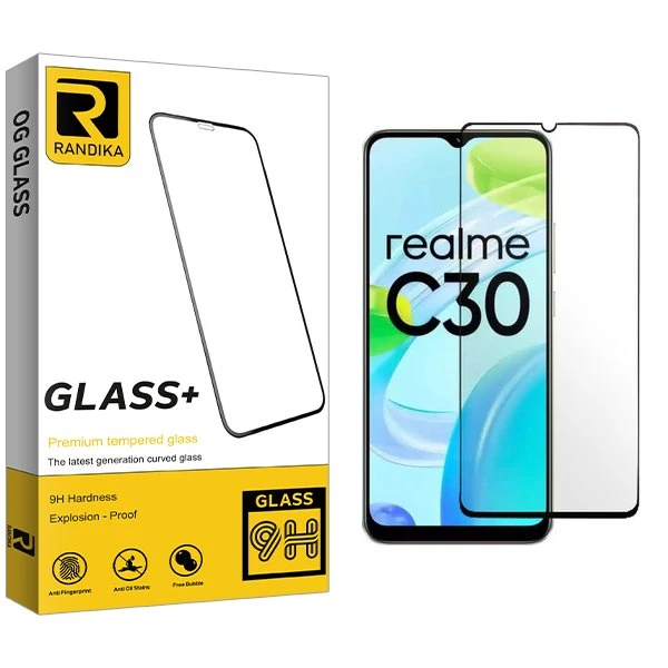 محافظ صفحه نمایش شیشه ای راندیکا مدل RK مناسب برای گوشی موبایل ریلمی C30