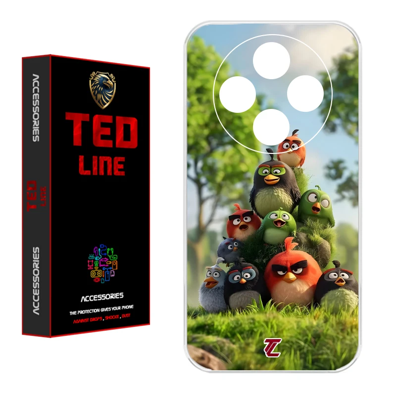 کاور تد لاین طرح پرنده خشمگین کد 1132 مناسب برای گوشی موبایل شیائومی Redmi 14C / Poco C75