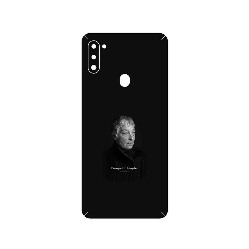 برچسب پوششی ماهوت مدل Portrait of a European Woman مناسب برای گوشی موبایل سامسونگ Galaxy M11