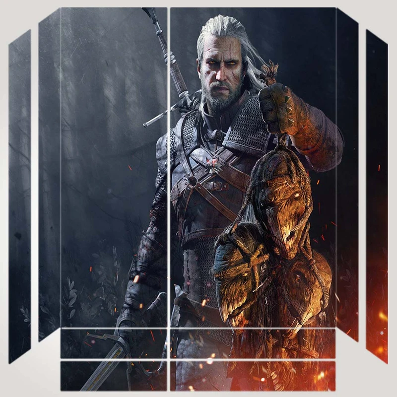 برچسب پلی استیشن ۴ مدل ps4 fat طرح Witcher کد PS-1045