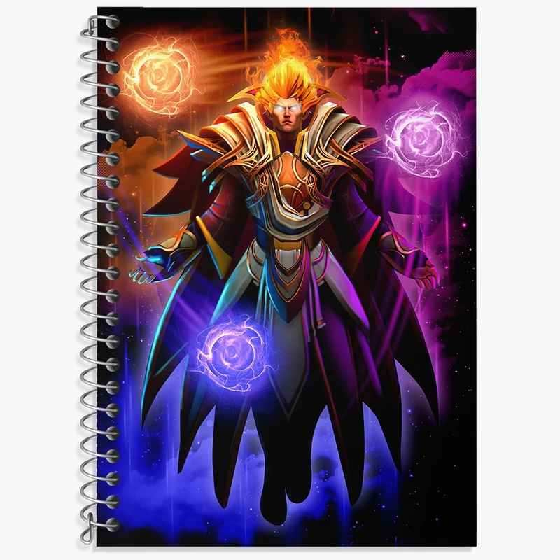 دفتر زبان 50 برگ خندالو مدل سه خط طرح بازی دوتا (Dota 2) کد 31459