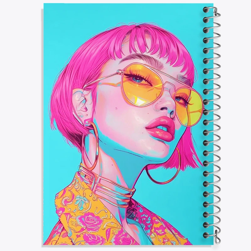 دفتر ژورنال نویسی 50 برگ خندالو مدل نقطه ای طرح دخترانه کد F7626