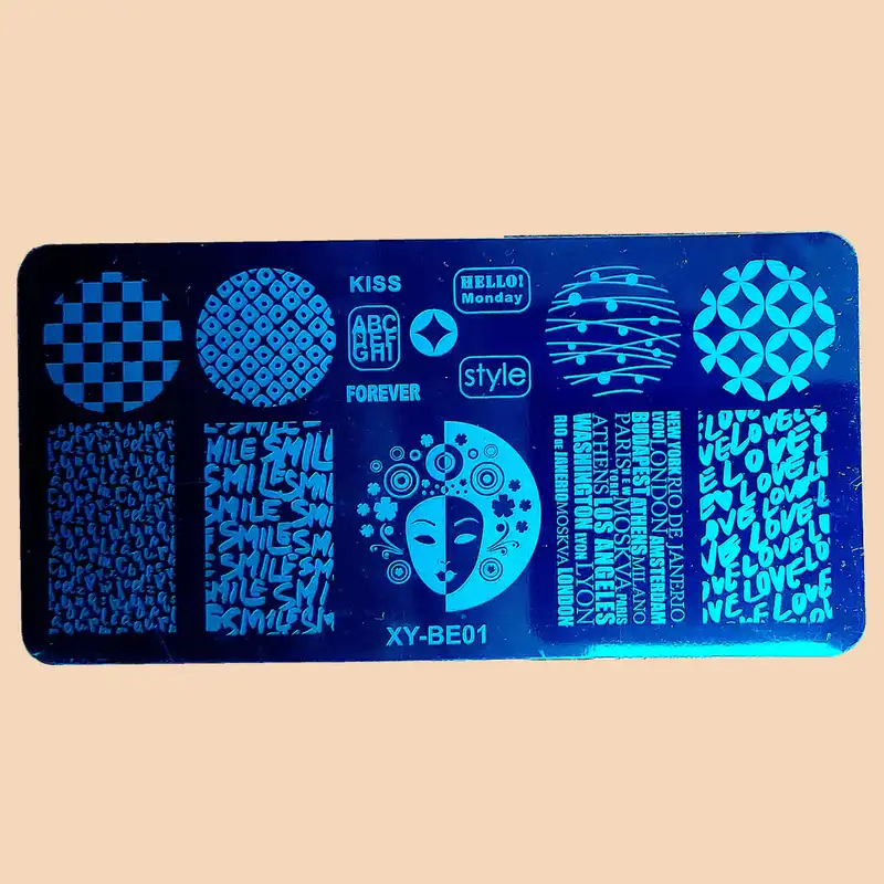 شابلون طراحی ناخن مدل XY-BE01