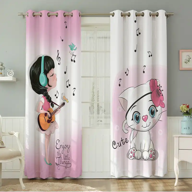 پرده نیروانا طرح کودک مدل مخمل کد 8679 سایز 140×280 سانتی متر