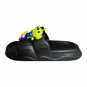 دمپایی دخترانه زیتون مدل استیکری کد 745