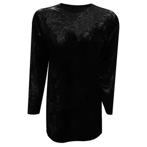 تونیک آستین بلند زنانه مدل مخمل کد tm-2875