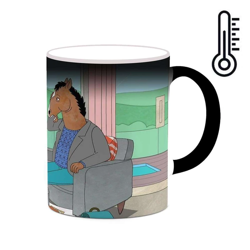ماگ حرارتی کاکتی مدل کارتون BoJack Horseman کد mgh22327
