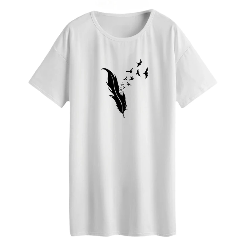 تی شرت لانگ زنانه مدل پر