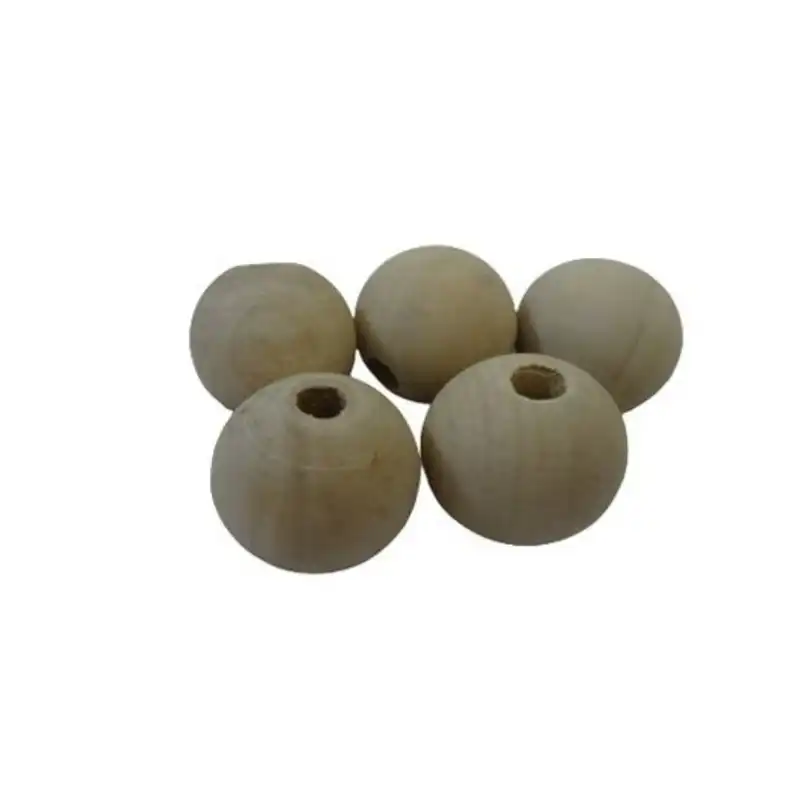 بسته عروسک‌ سازی مدل مهره چوبی کد Choob 25 بسته 5 عددی