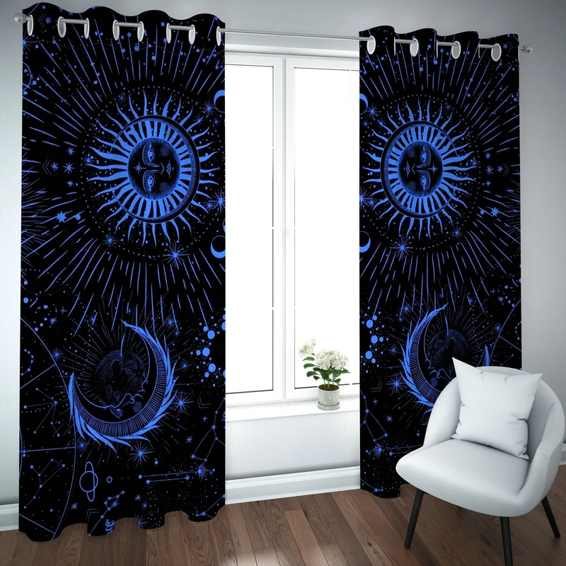 پرده مدل چاپی هازان سایز 300×150 سانتی متر 