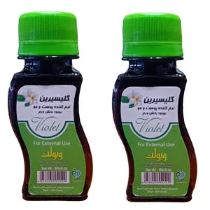 روغن بدن ویولت مدل گلیسیرین شقایق حجم 60 میلی لیتر بسته 2 عددی