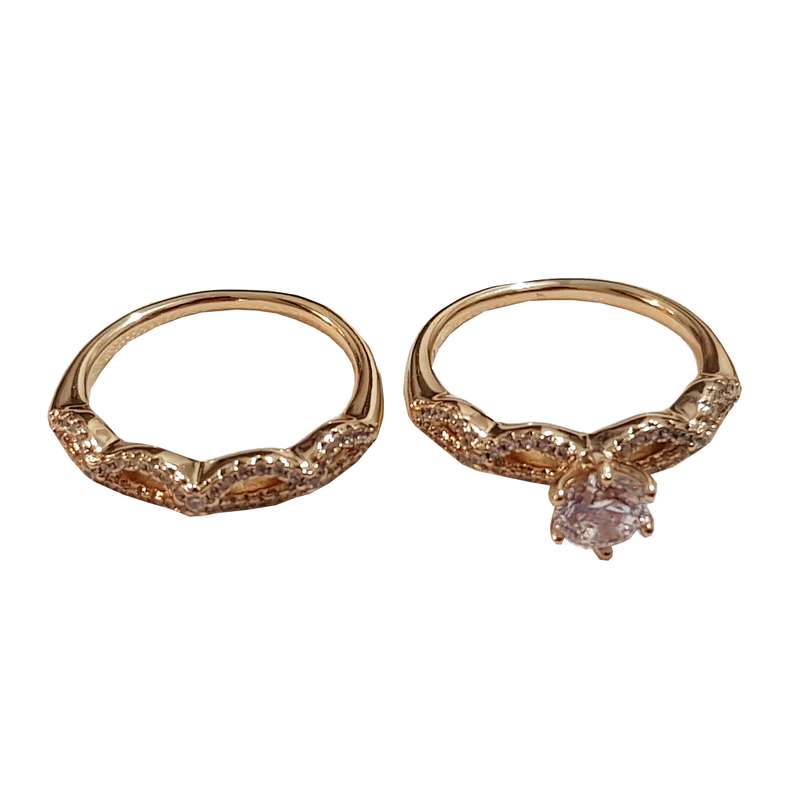 انگشتر زنانه ژوپینگ مدل حلقه و پشت حلقه نگینی 208 انگشتر زنانه ژوپینگ مدل حلقه و پشت حلقه نگینی 208