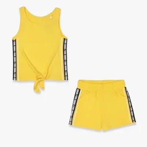 ست تاپ و شلوارک دخترانه مدل YLW